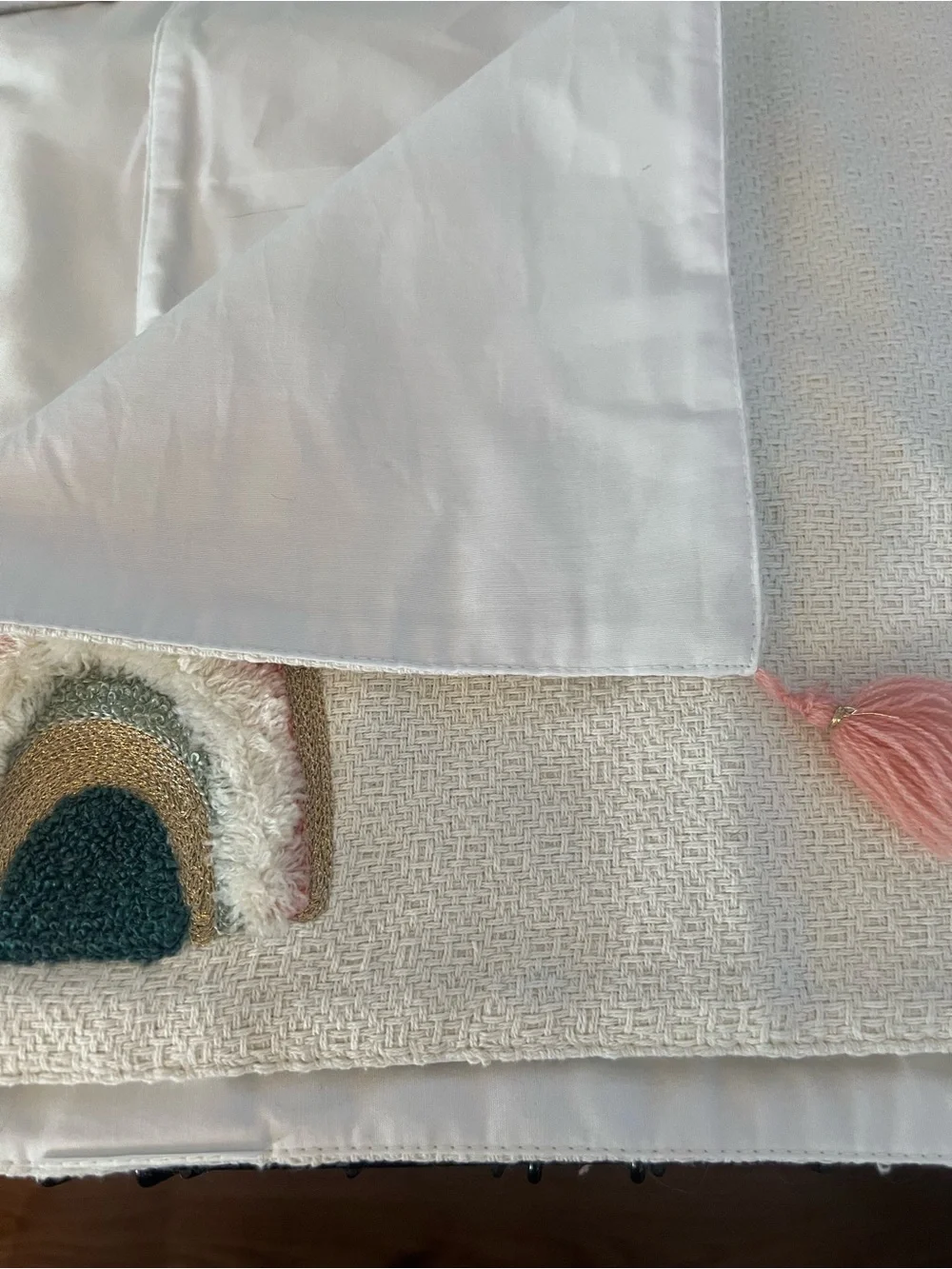 Neutral Rainbow Accent Set of 4 Placemats